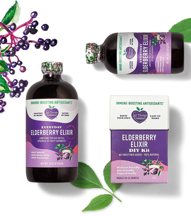 All Things Elderberry's Everyday Elderberry Elixir and Elderberry Elixir DIY Kit